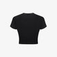 ALMOST GODS | STONEWASHED GOTHIC BABY TEE { CHARCOAL BLACK
