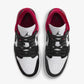 Jordan | AIR JORDAN 1 LOW { BLACK/BLACK-WHITE-TEAM RED