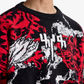 F A R A K | HALLUCINATION KNITTED SWEATSHIRT { RED/BLACK