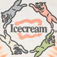 Icecream | TIE DYE S/S KNIT { ANTIQUE WHITE
