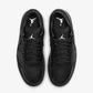 JORDAN | AIR JORDAN 1 LOW SE { BLACK/BLACK-WHITE-METALLIC SILVER