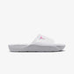 JORDAN | FRANCHISE SLIDE { OFF WHITE/FIRE PINK
