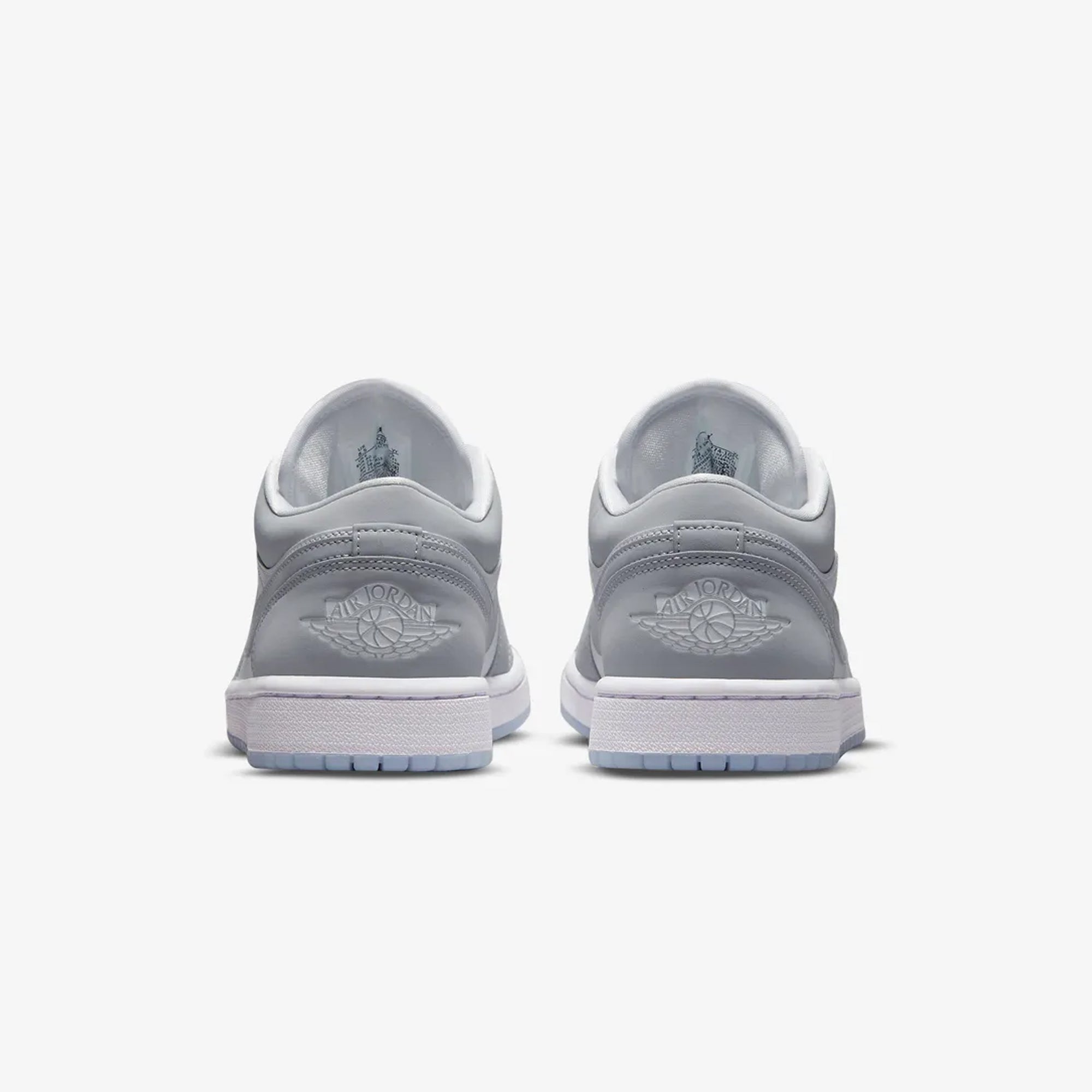 Jordan | AIR JORDAN 1 LOW { WHITE/WOLF GREY-ALUMINUM – Superkicks