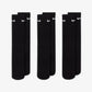 NIKE | EVERYDAY CUSHIONED TRAINING CREW SOCKS { BLACK/WHITE