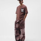 ALMOST GODS | TEMPLAR JACQUARD BOXY TEE { PLUM