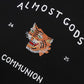 ALMOST GODS | SAIGONHAND EMBROIDERED TEE { BLACK