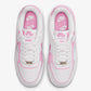 NIKE | AIR FORCE 1 SHADOW { WHITE/WHITE-PINK RISE-METALLIC SILVER