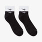 NIKE | EVERYDAY PLUS CUSHIONED TRAINING ANKLE SOCKS { BLACK/WHITE/BLACK