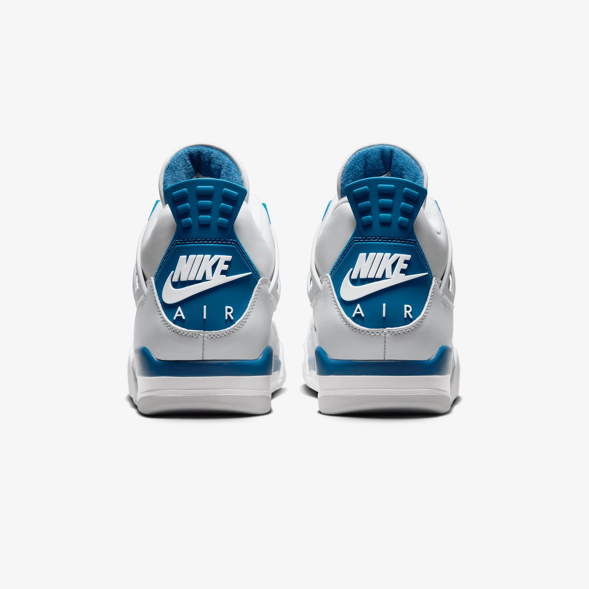 Jordan | AIR JORDAN 4 RETRO { OFF WHITE/MILITARY BLUE-NEUTRAL GREY