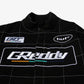 HUF | X GREDDY RACING TEAM JACKET  { BLACK/WHITE