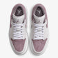 JORDAN | AIR JORDAN 1 LOW { SWAN/WHITE-PURPLE SMOKE