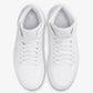 JORDAN | AIR JORDAN 1 MID { WHITE/WHITE-WHITE