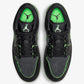 JORDAN | AIR JORDAN 1 LOW SE  { BLACK/BLACK-SCREAM GREEN-DK SMOKE GREY