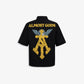 ALMOST GODS | GILDED ALPHA CROSS RELAXED SHIRT { BLACK
