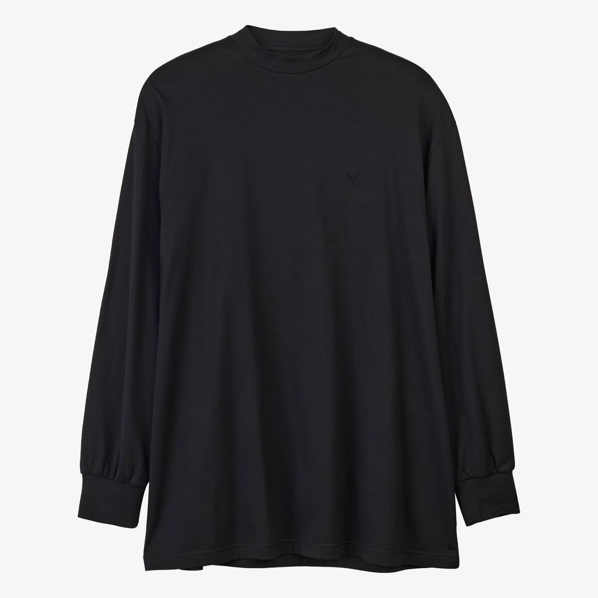 Y-3 | MOCK NECK TEE { BLACK – Superkicks