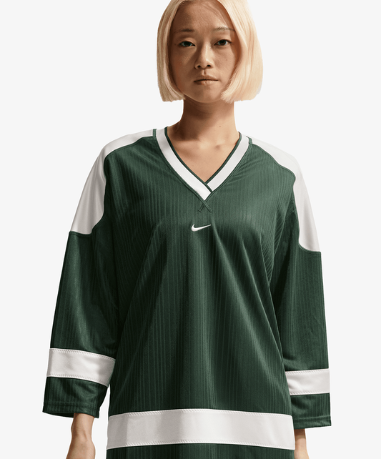 NIKE | SPORTSWEAR OVERSIZED JERSEY TUNIC { FIR/CHALK/CHALK
