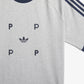 Adidas Originals | POP CLASSIC TEE  { MEDIUM GREY HEATHER/COLLEGIATE