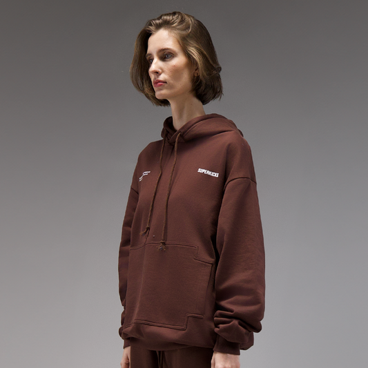 Superkicks | CORE 3.0 UNISEX HOODIE { BROWN