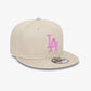 New Era | LA DODGERS MLB OUTLINE STONE 9FIFTY ADJUSTABLE CAP  { CREAM