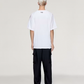 Y-3 | RAW EDGE 3 STRIPES SHORT SLEEVE TEE { CHALK WHITE