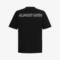 ALMOST GODS | ALPHA CROSS CHAIN LINK TEE { BLACK