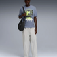 PUMA | GRAPHIC BOXY WASHED TEE { GRAY SKY