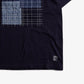 FDMTL | SASHIKO PATCH TEE  { NAVY