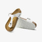 Birkenstock | GIZEH BIRKO-FLOR  { WHITE