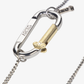 Aries | MINI CARABINER CHAIN NECKLACE { SILVER
