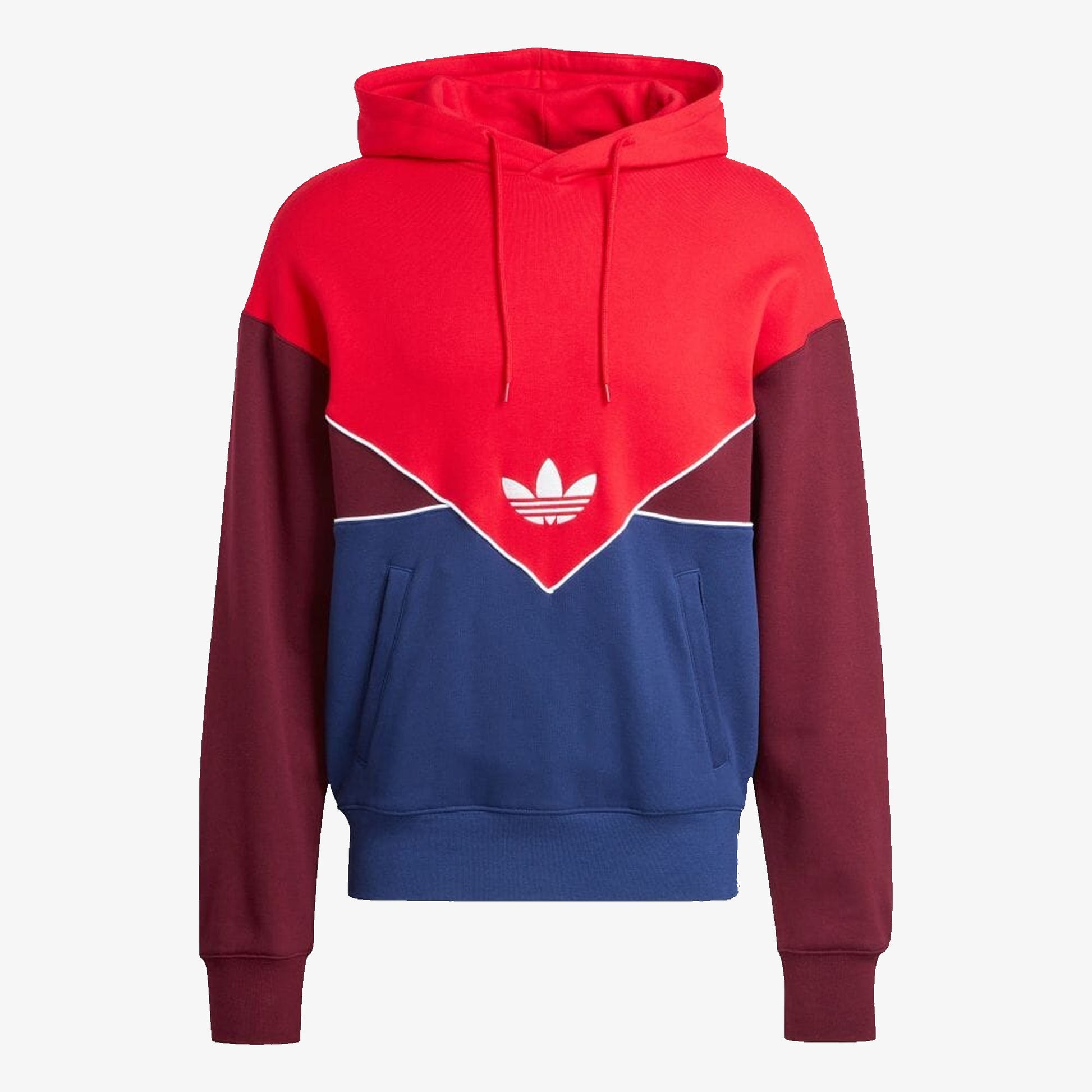 Adidas Originals ADICOLOR SEASONAL ARCHIVE HOODIE BETTER SCARLET/DARK BLUE/MAROON