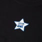 HUF | H STARDUST T-SHIRT  { BLACK