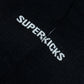 Superkicks | CREW SOCKS  { BLACK/BLACK/BLACK