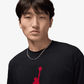 JORDAN | JUMPMAN T-SHIRT { BLACK/GYM RED