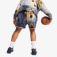 PUMA | X DYLAN EXHIBIT PRINTED TERRY SHORT { VIVID BLUE