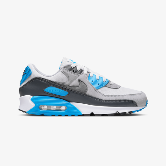 Nike | AIR MAX 90 { PLATINUM TINT/IRON GREY-BLUE LIGHTNING