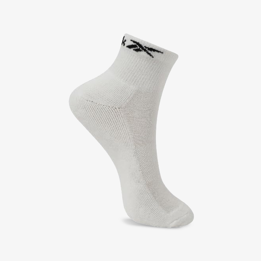 REEBOK | COTTON REGULAR SOCKS (3 PAIR) { WHITE