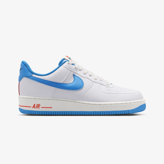 Nike | AIR FORCE 1 '07 NN { WHITE/ITALY BLUE-SAIL-TEAM ORANGE