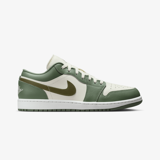 JORDAN | AIR JORDAN 1 LOW { VINTAGE LICHEN/MEDIUM OLIVE-SUMMIT WHITE