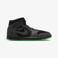 JORDAN | JORDAN 1 MID SE { BLACK/BLACK-SEQUOIA-SCREAM GREEN