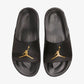 JORDAN | JUMPMAN SLIDES { BLACK/METALLIC GOLD