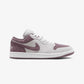 JORDAN | AIR JORDAN 1 LOW { SWAN/WHITE-PURPLE SMOKE