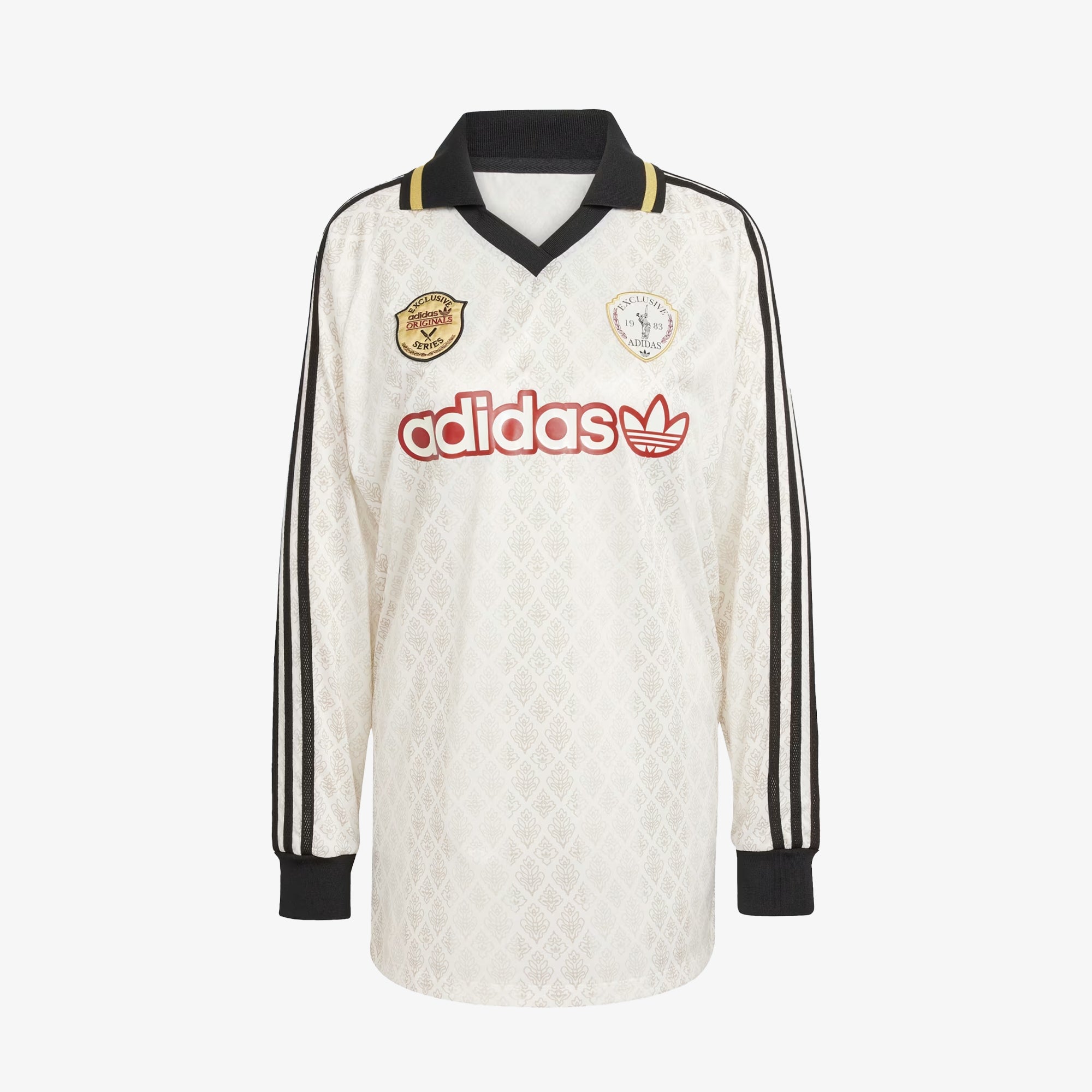 【ADIDAS】Retro Sports Cricket Inspired Long Sleeve Jersey adidas Originals Jersey Adidas Retro Sports Cricket-Inspired