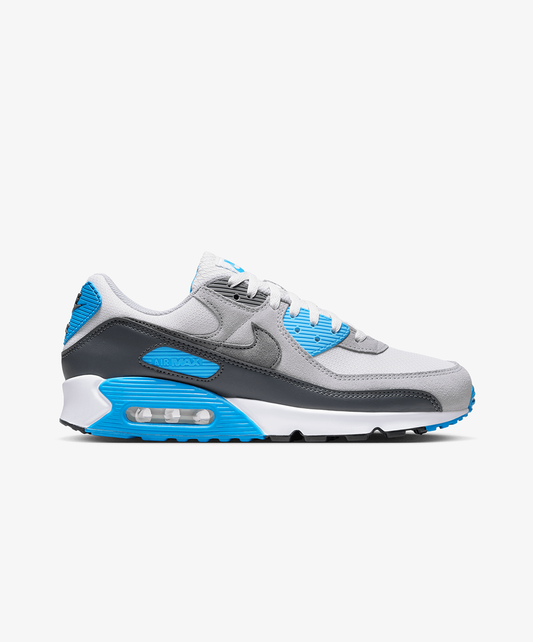 Nike | AIR MAX 90 { PLATINUM TINT/IRON GREY-BLUE LIGHTNING