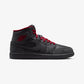 JORDAN | AIR JORDAN 1 MID { BLACK/TOUGH RED-BLACK