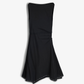 ALMOST GODS | ASSYMETRIC LAYERED KNIT DRESS { BLACK
