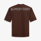 ALMOST GODS | ALPHA CROSS CHAIN LINK RELAXED TEE { BROWN