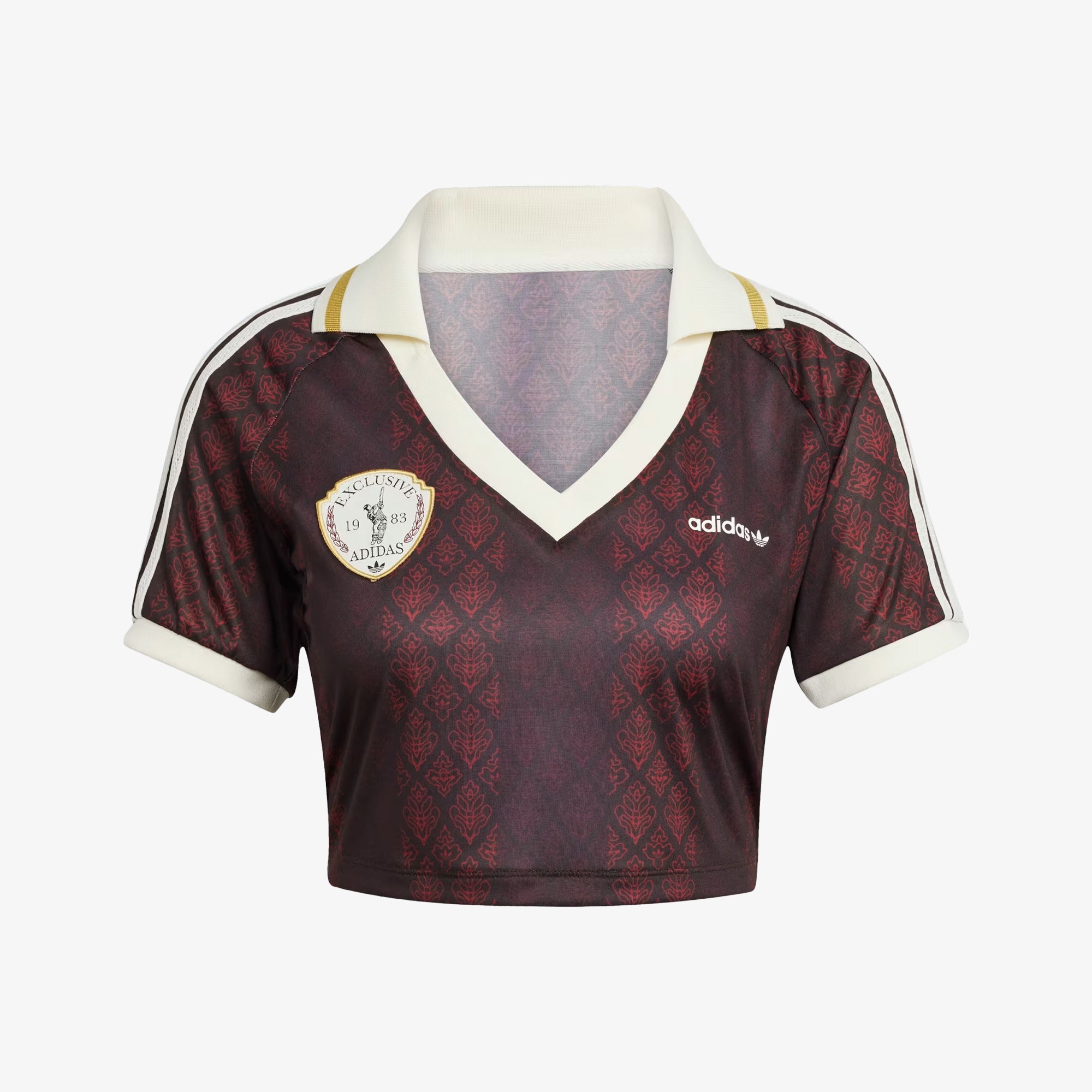 ★ adidas★ Retro Sports Cricket Inspired Crop Jersey Brown Adidas Originals | RETRO SPORTS CRICKET-INSPIRED CROPPED