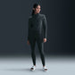 NIKE | SLIM LONG-SLEEVE COZY FLEECE 1/2-ZIP TOP { VINTAGE GREEN/BICOASTAL