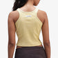 ALMOST GODS | ALPHA CROSS RIBBED TANK TOP { BUTTER YELLOW