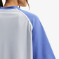 NIKE | SPORTSWEAR OVERSIZED TOP { PURE PLATINUM/LT MEDIUM BLUE